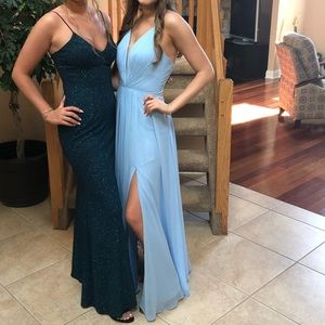 faviana senior prom dress (on the right in picture)